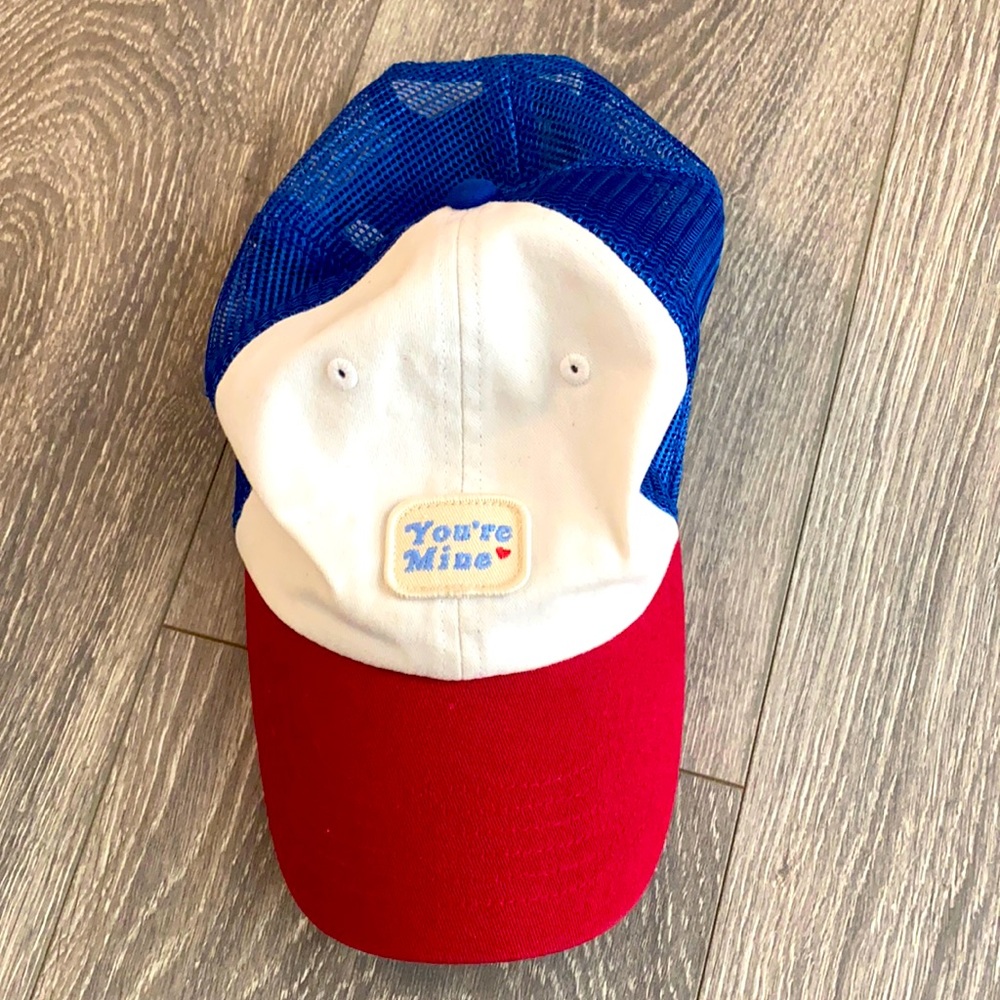 Women’s baseball cap Your Mine  red white and blue